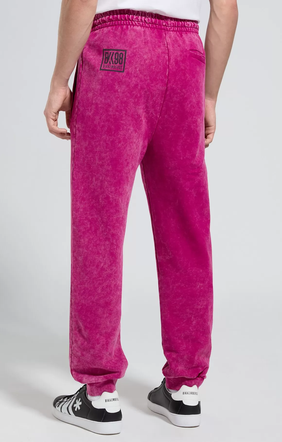 Pants^Bikkembergs Men's Sweatpants festival fuchsia