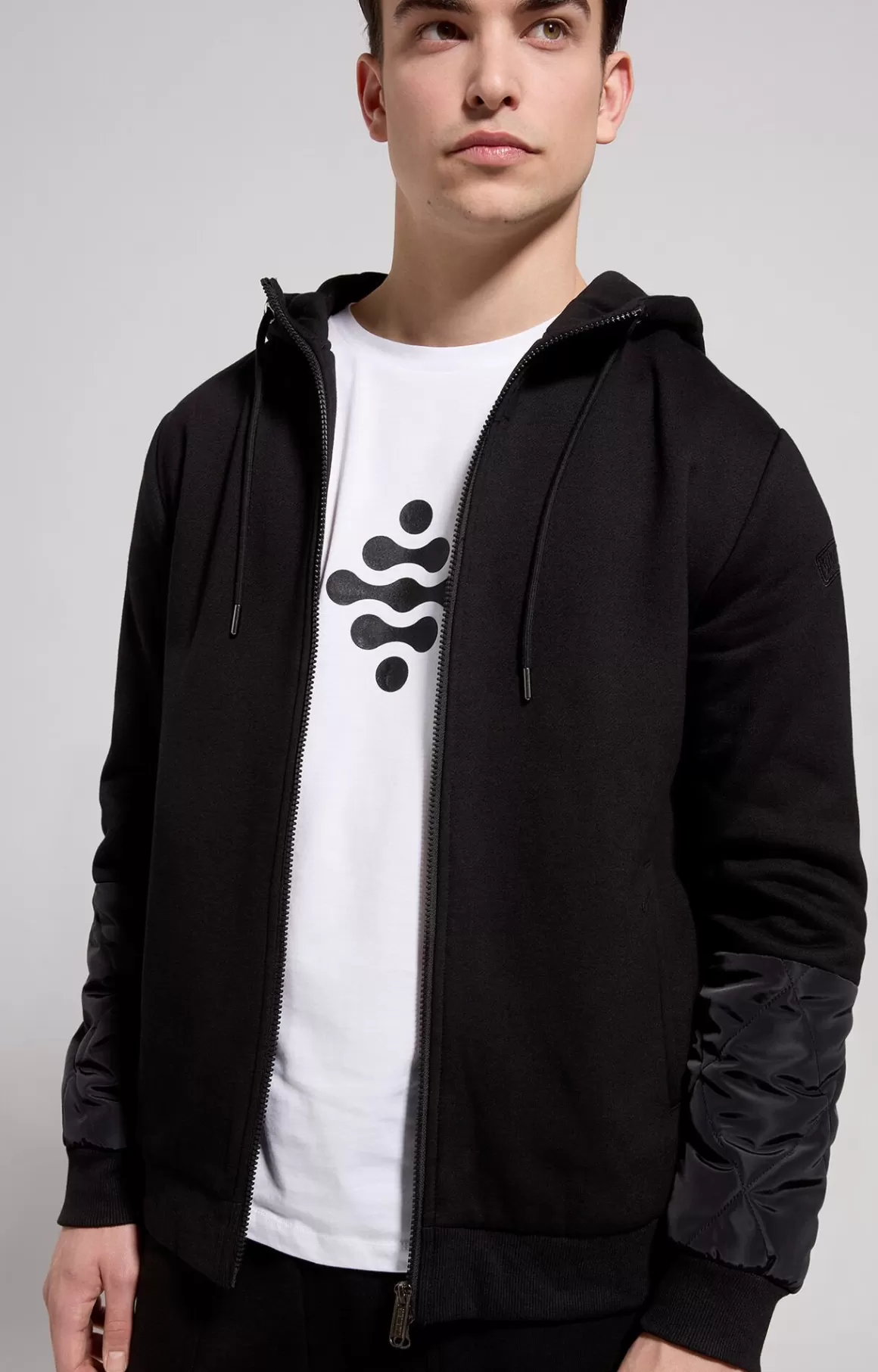 Sweaters^Bikkembergs Men's Sweatshirt With Quilted Details black