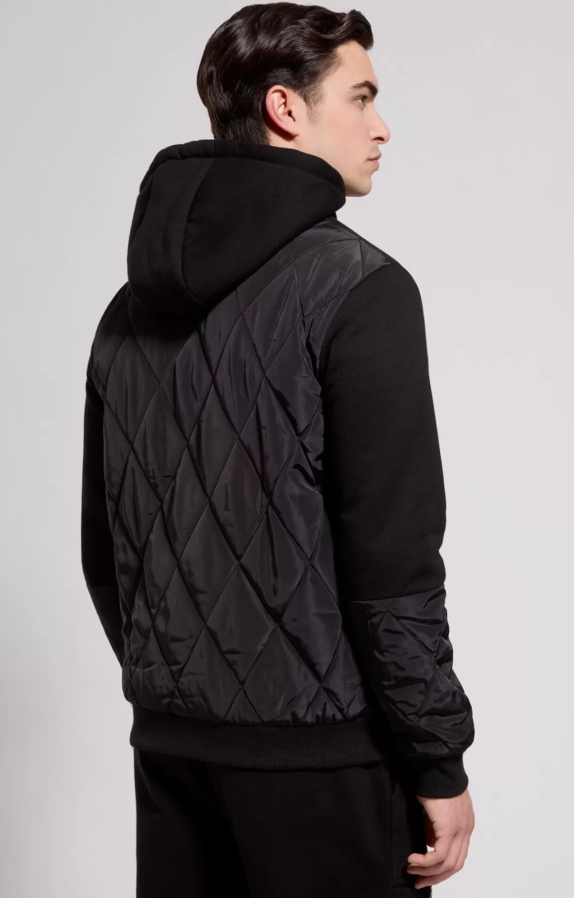 Sweaters^Bikkembergs Men's Sweatshirt With Quilted Details black