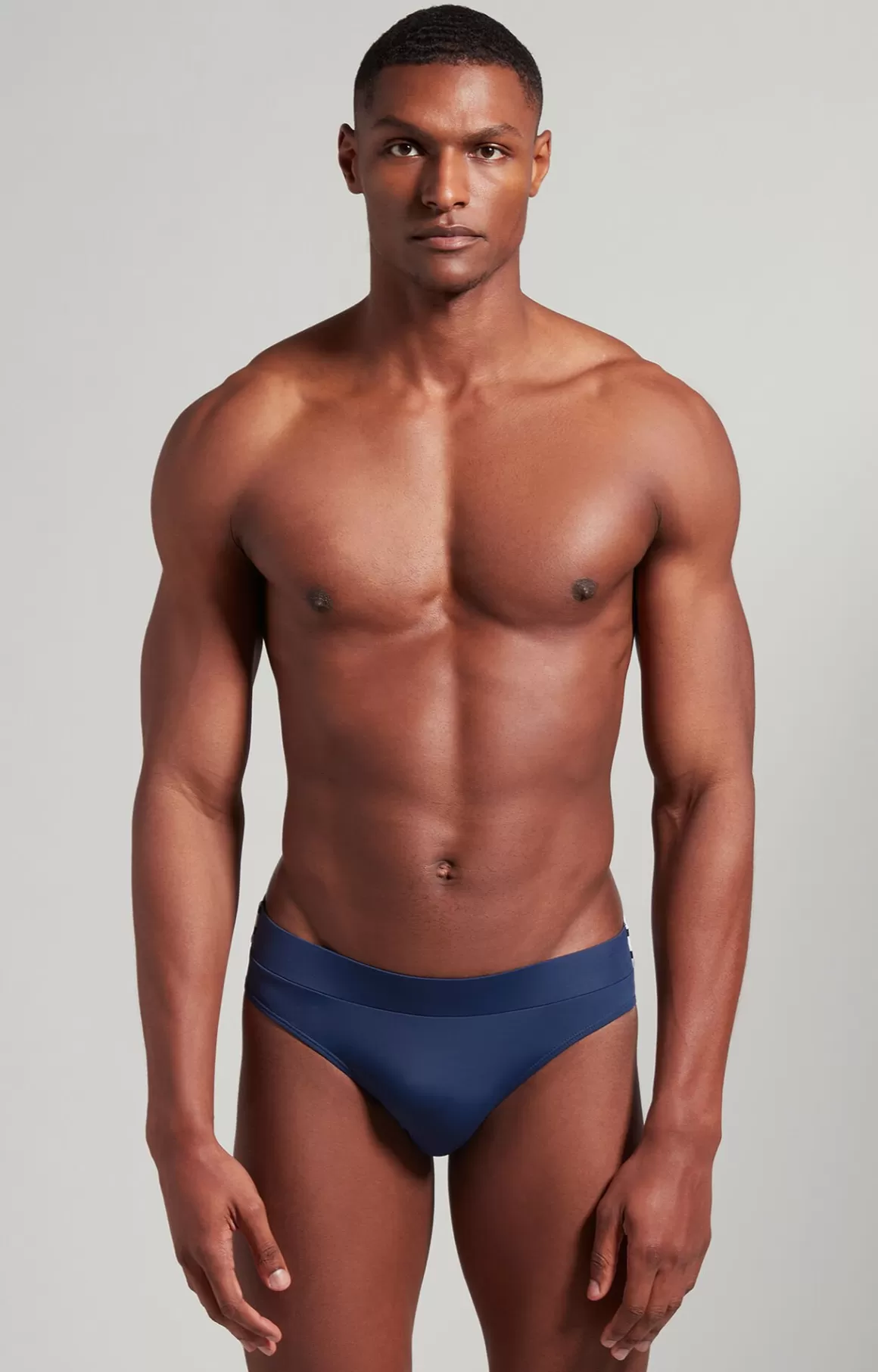 Slips^Bikkembergs Men's Swim Briefs With Tennis Motif navy