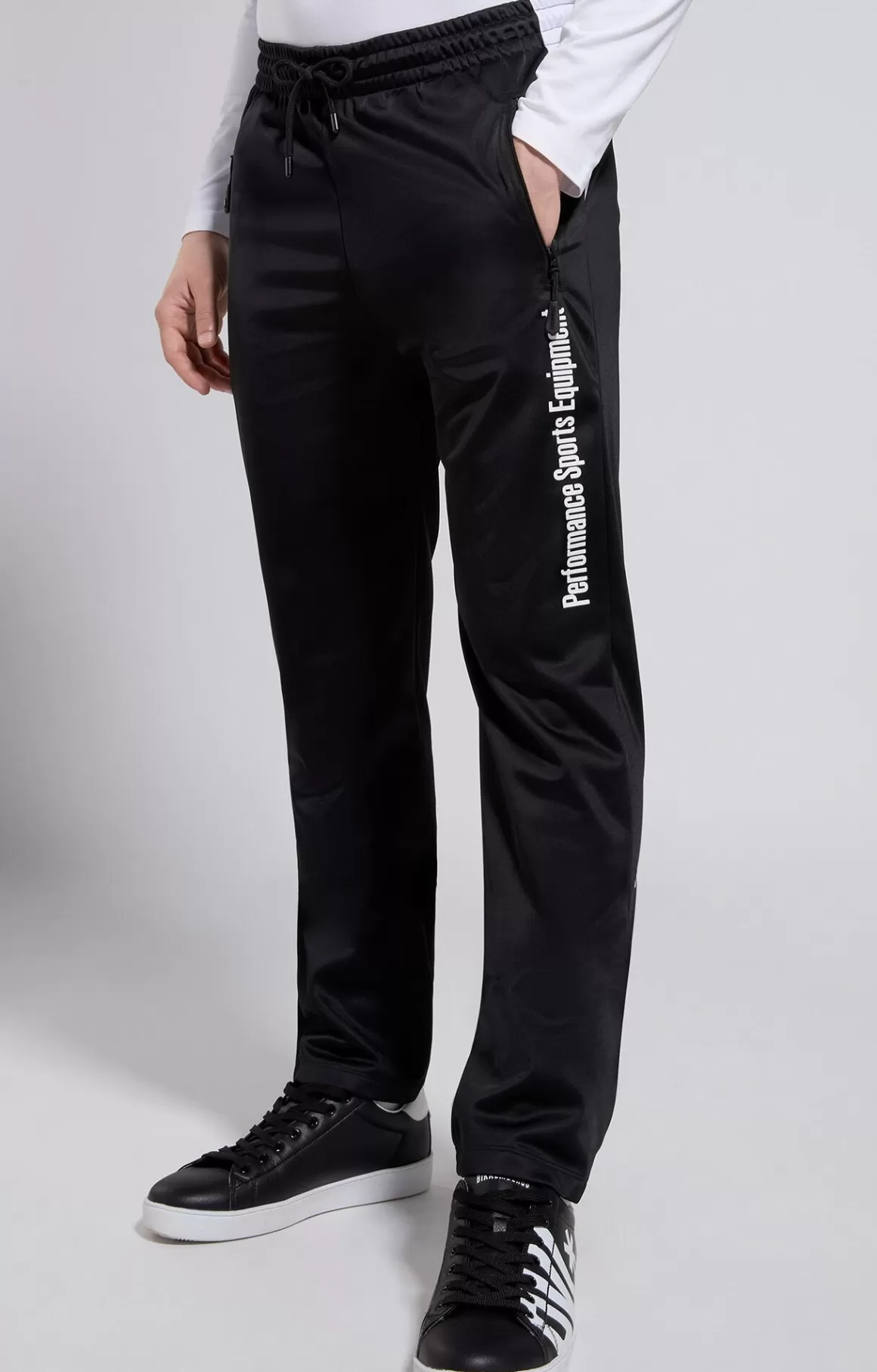 Pants^Bikkembergs Men's Triacetate Joggers meteorite black