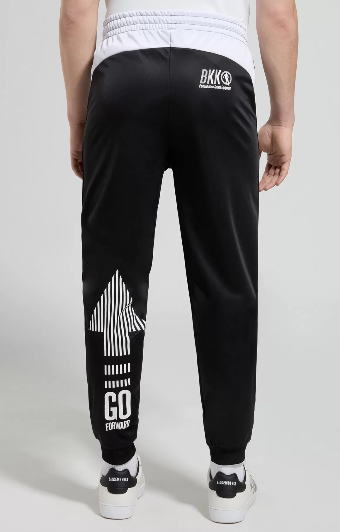 Pants^Bikkembergs Men's Triacetate Joggers meteorite black