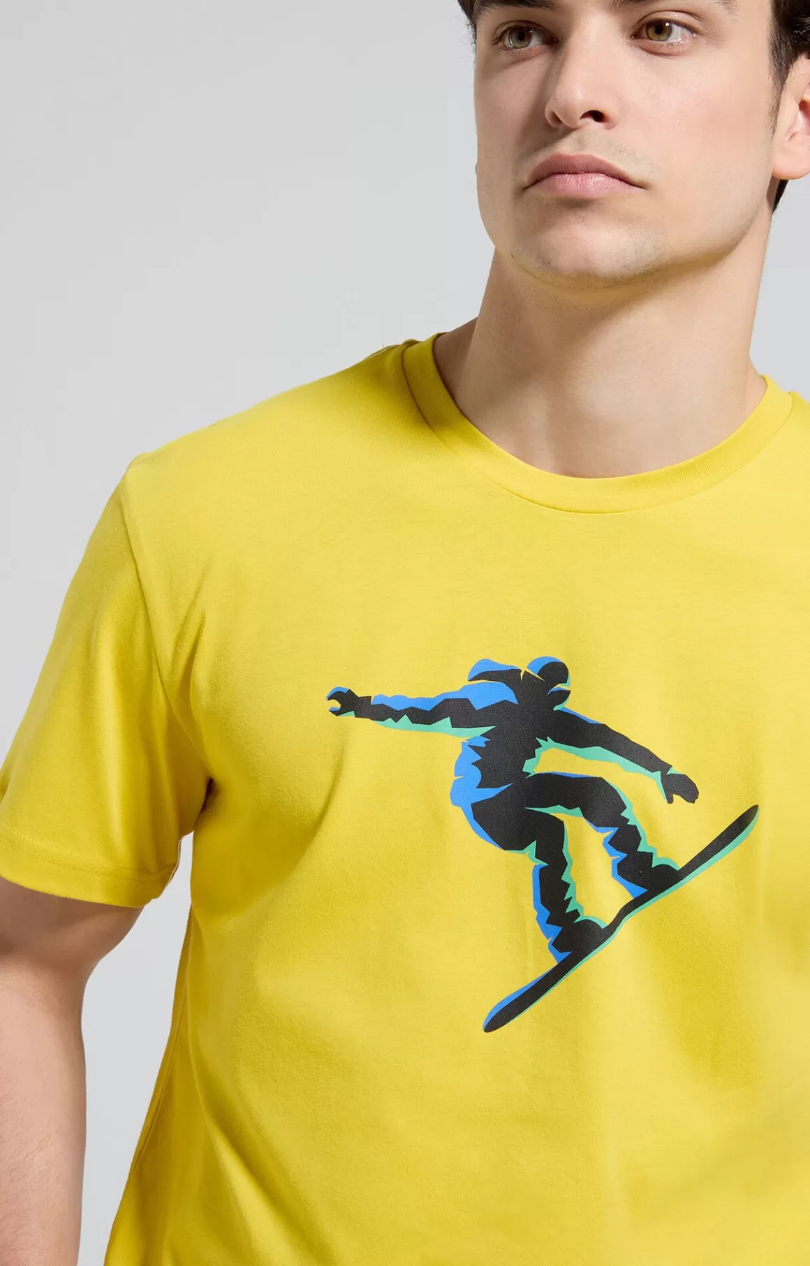 T-Shirts^Bikkembergs Men's T-shirt With Freestyle Print sulphur