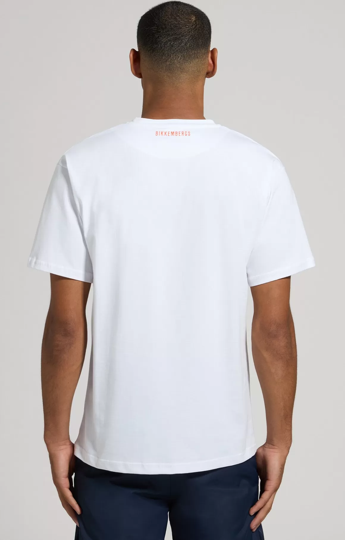 T-Shirts^Bikkembergs Men's T-shirt With Freestyle Print white