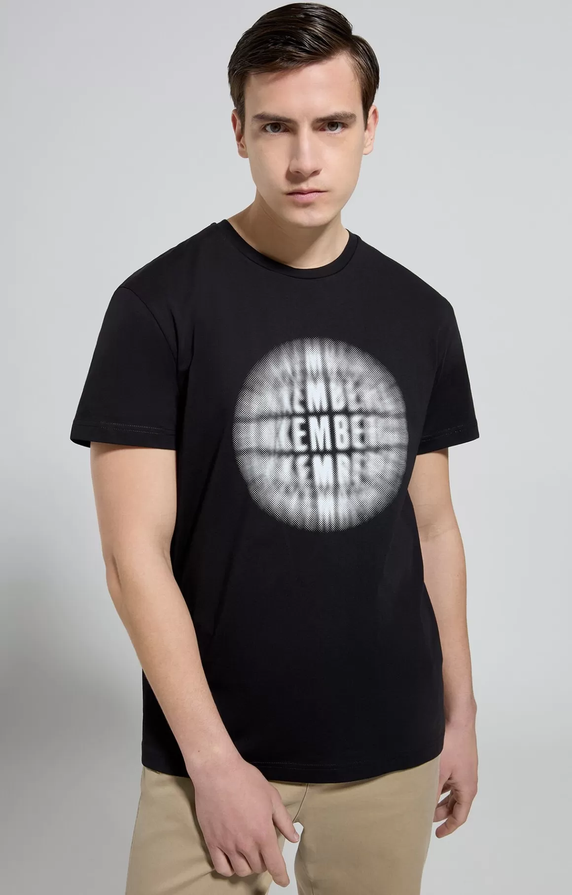 T-Shirts^Bikkembergs Men's T-shirt With Pop Print meteorite black