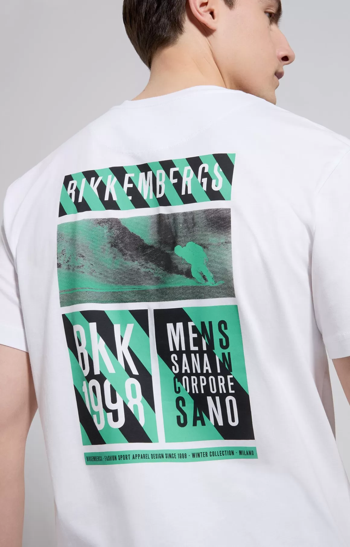 T-Shirts^Bikkembergs Men's T-shirt With Print On Back white