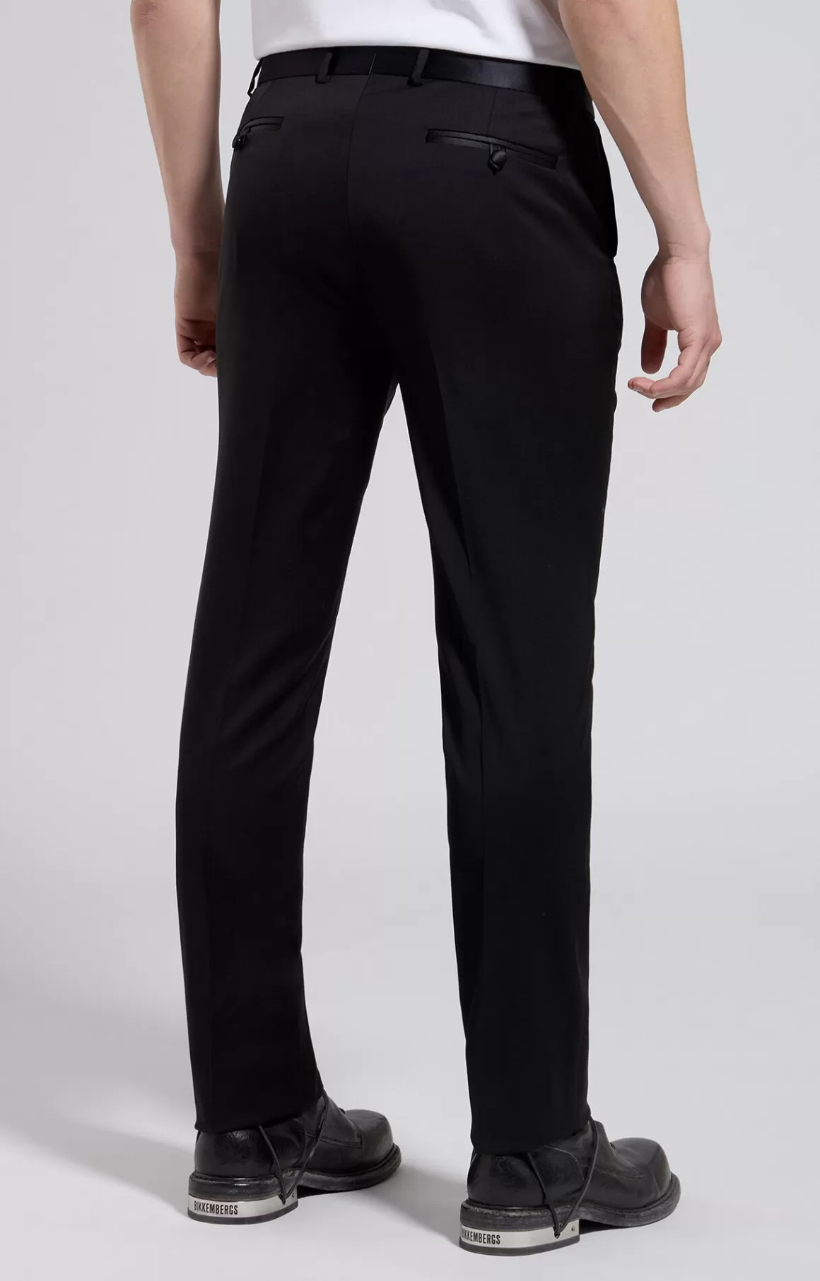 Pants^Bikkembergs Men's Tuxedo Pants meteorite black