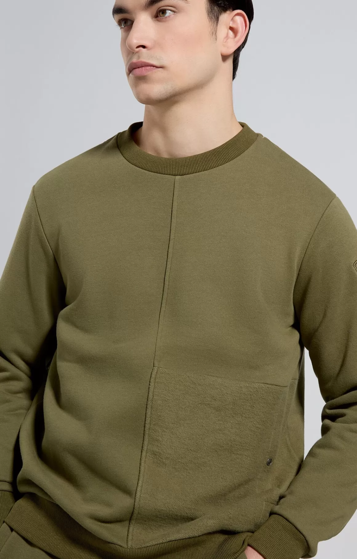 Sweaters^Bikkembergs Men's Utility Sweatshirt dusky green