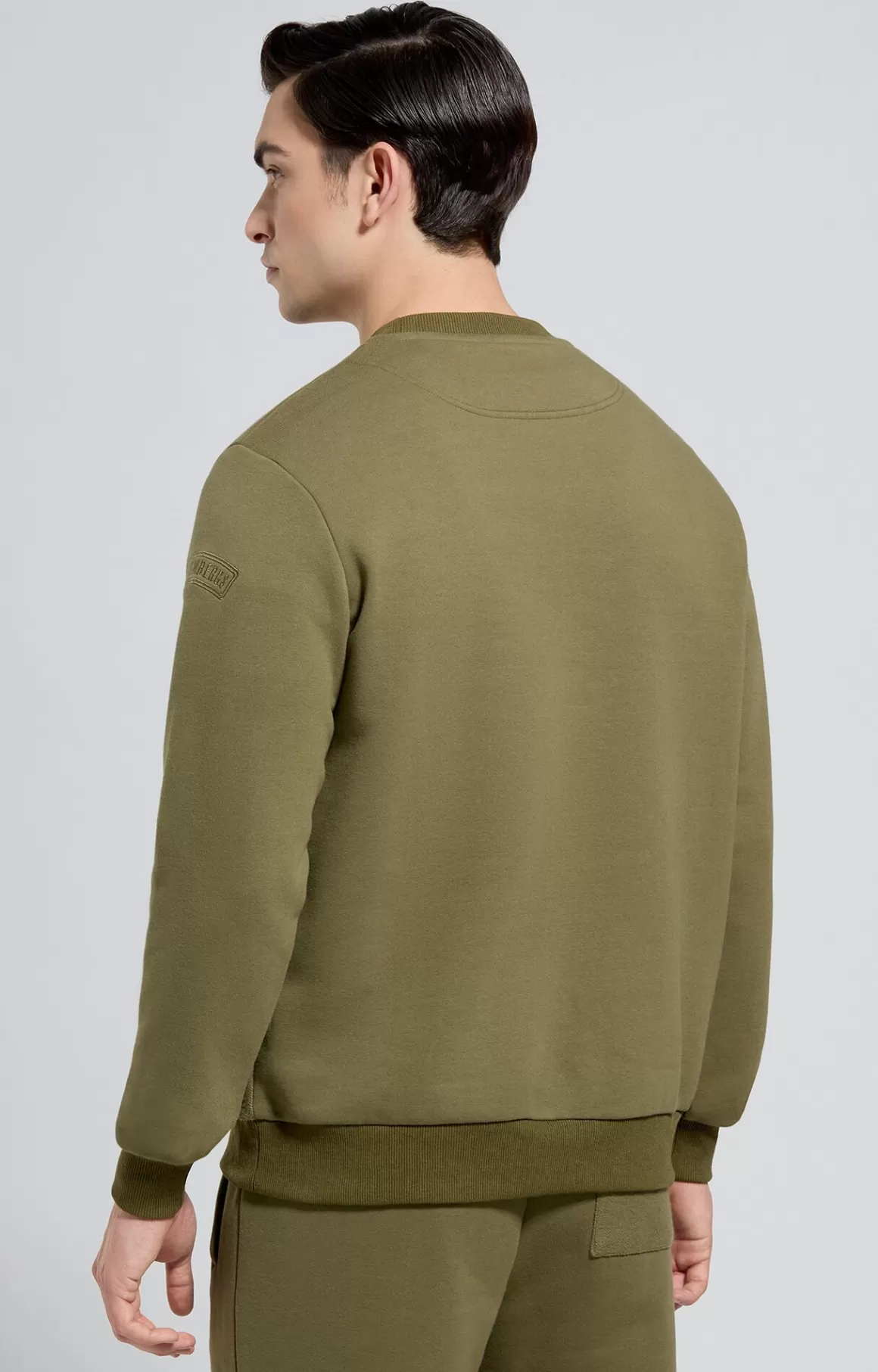 Sweaters^Bikkembergs Men's Utility Sweatshirt dusky green