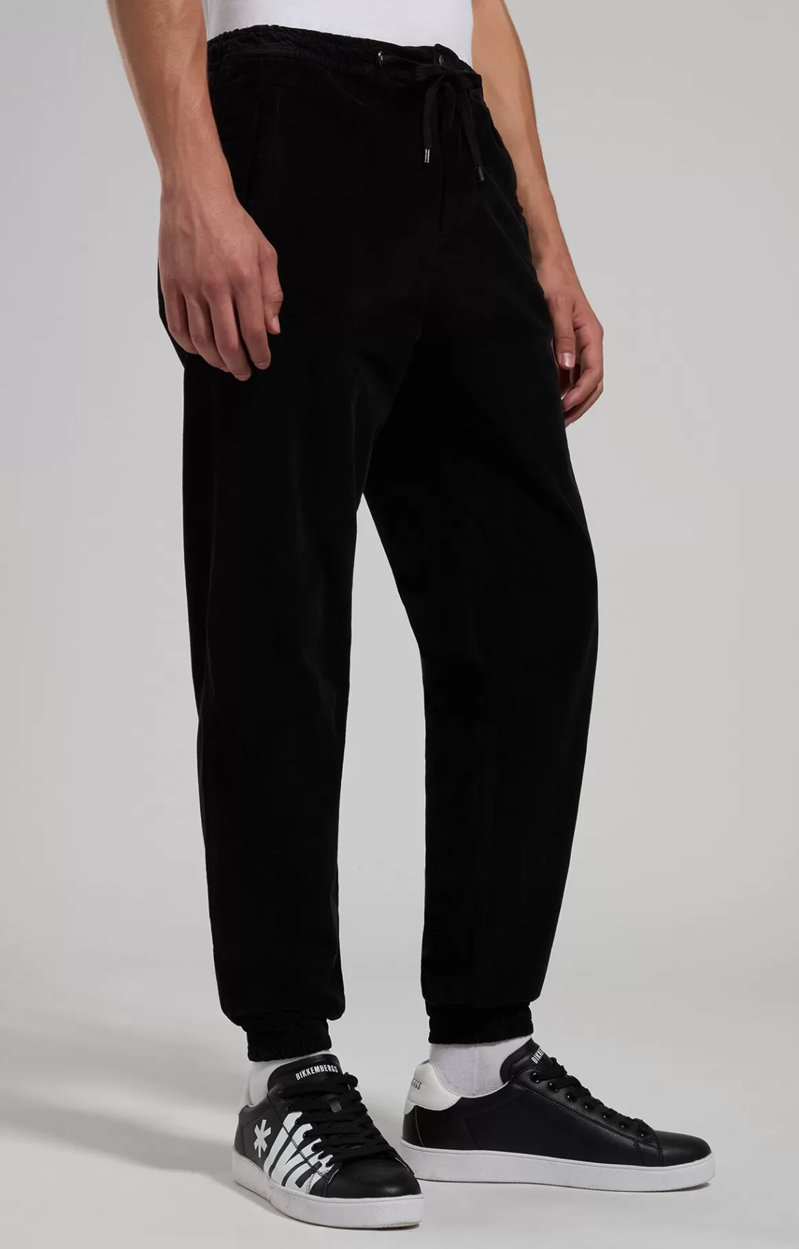 Pants | Tracksuits^Bikkembergs Men's Velvet Joggers black