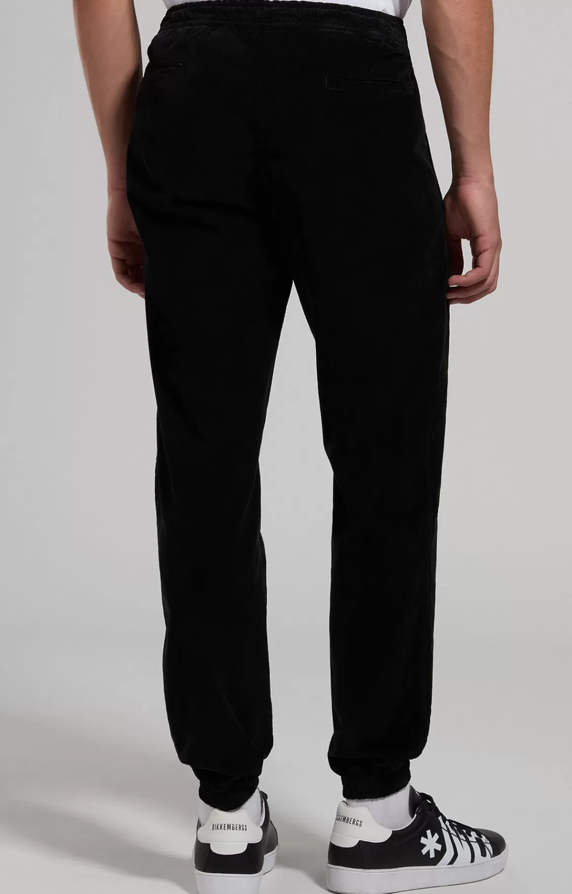 Pants | Tracksuits^Bikkembergs Men's Velvet Joggers black