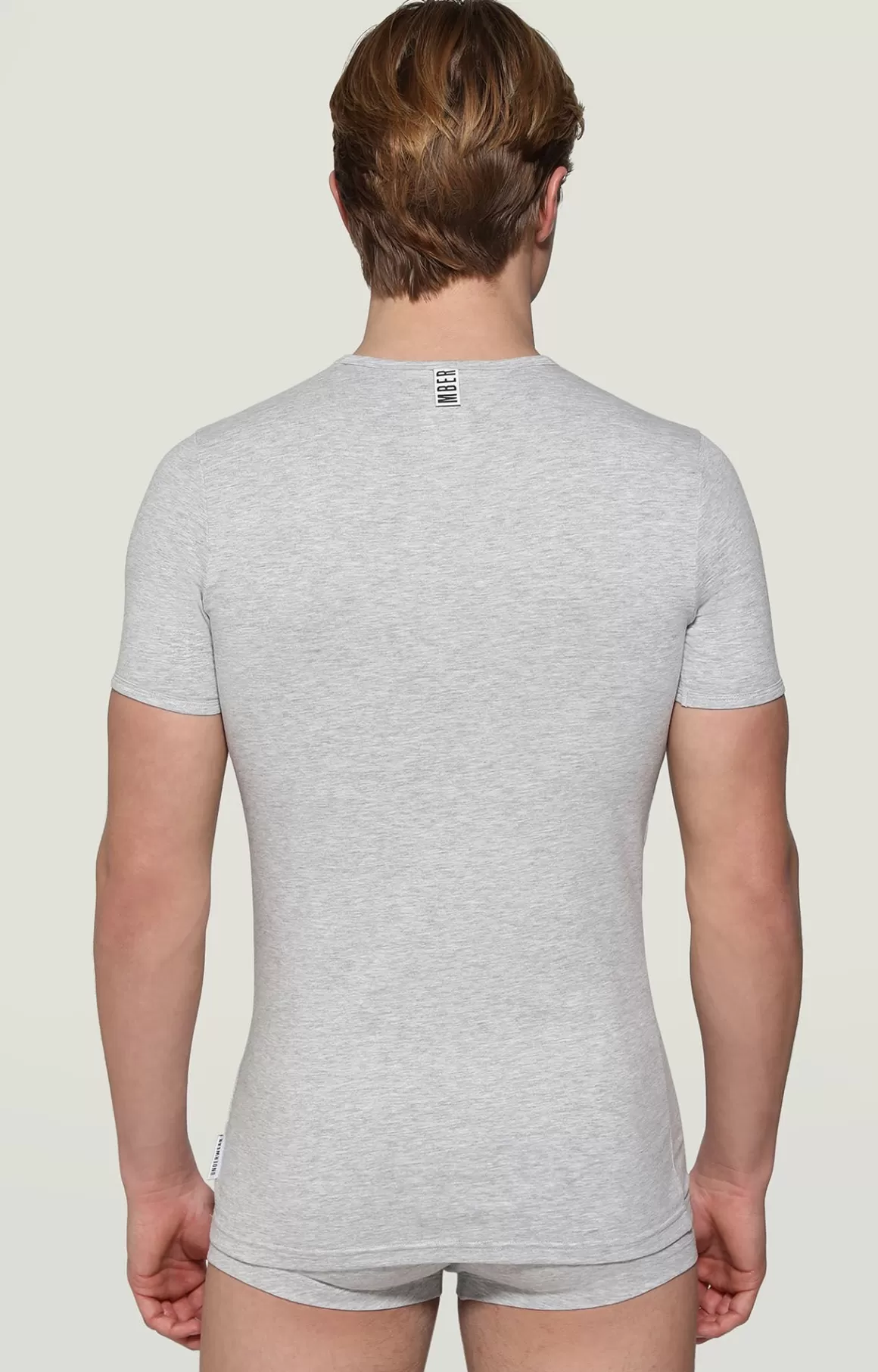 Undershirts^Bikkembergs Men's V-neck Undershirt grey melange