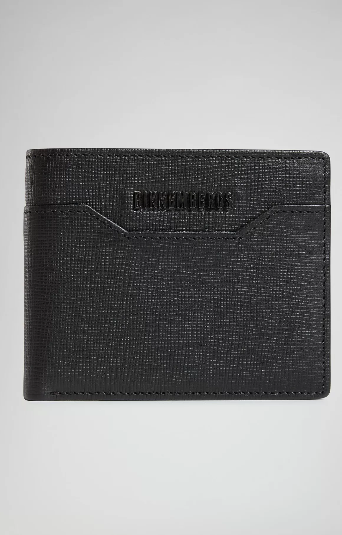 Wallets^Bikkembergs Men's Wallet In Saffiano Leather black