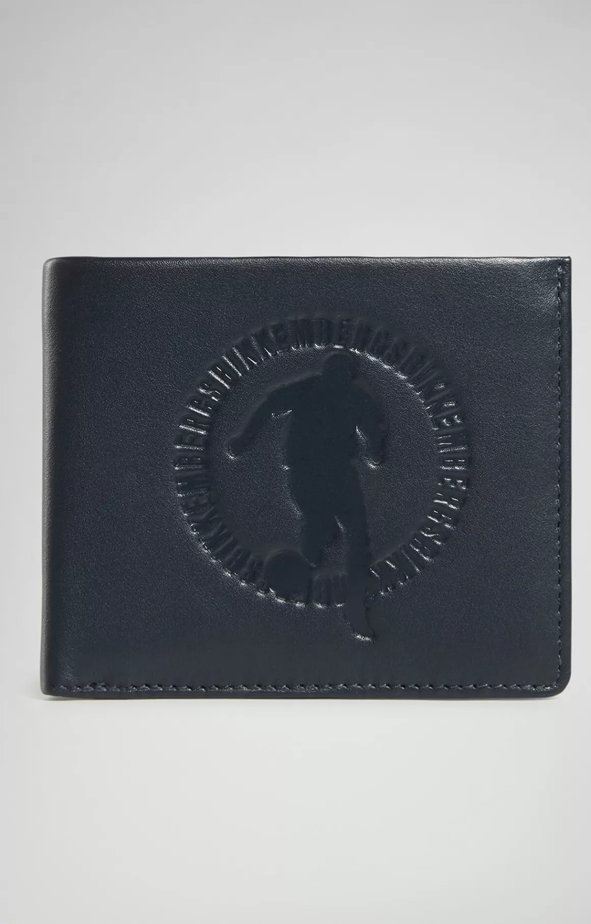 Wallets^Bikkembergs Men's Wallet With Embossed Logo blue