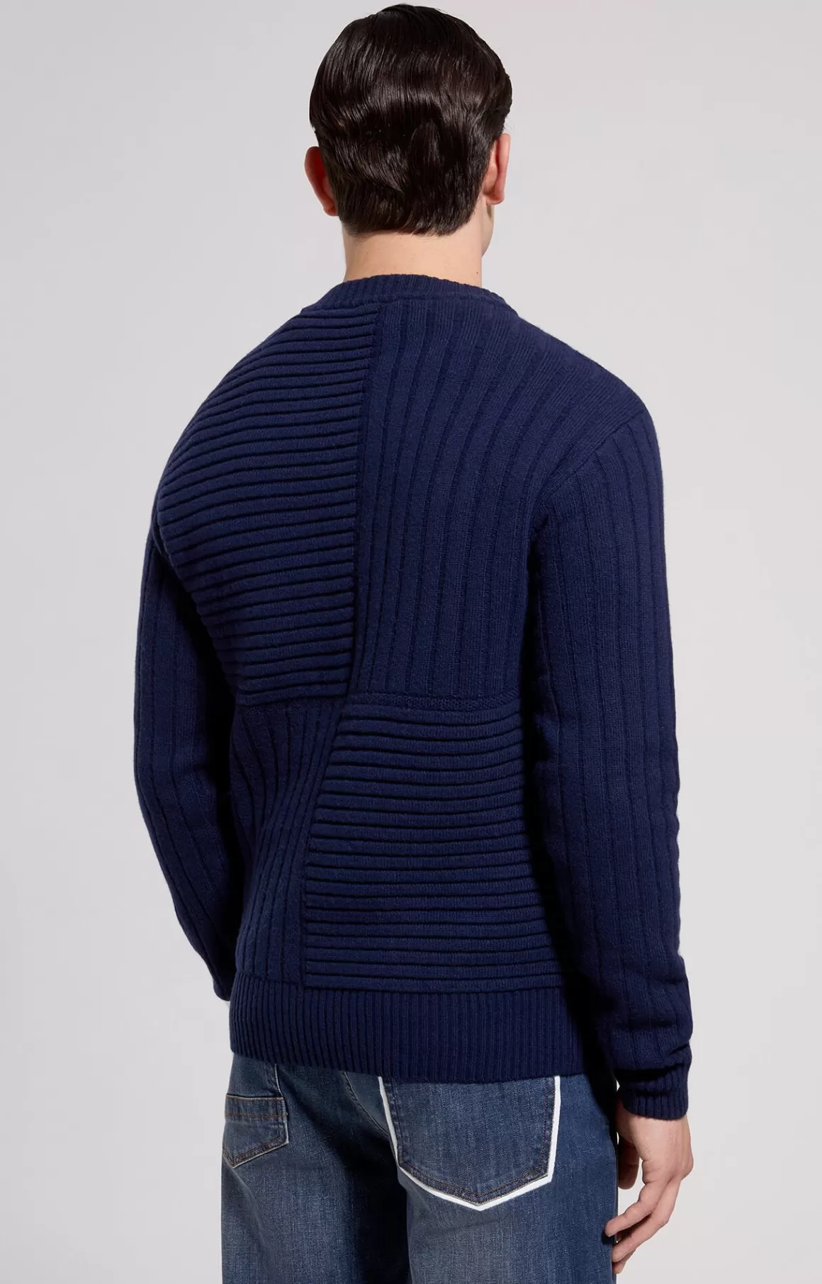 Knitwear^Bikkembergs Men's Wool Sweater blue graphite