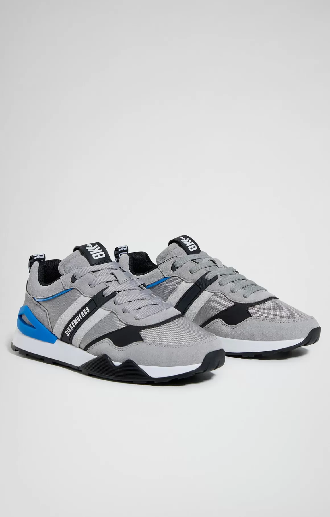 Sneakers^Bikkembergs Retrò Men's Sneakers l.grey/black/white/electric blu