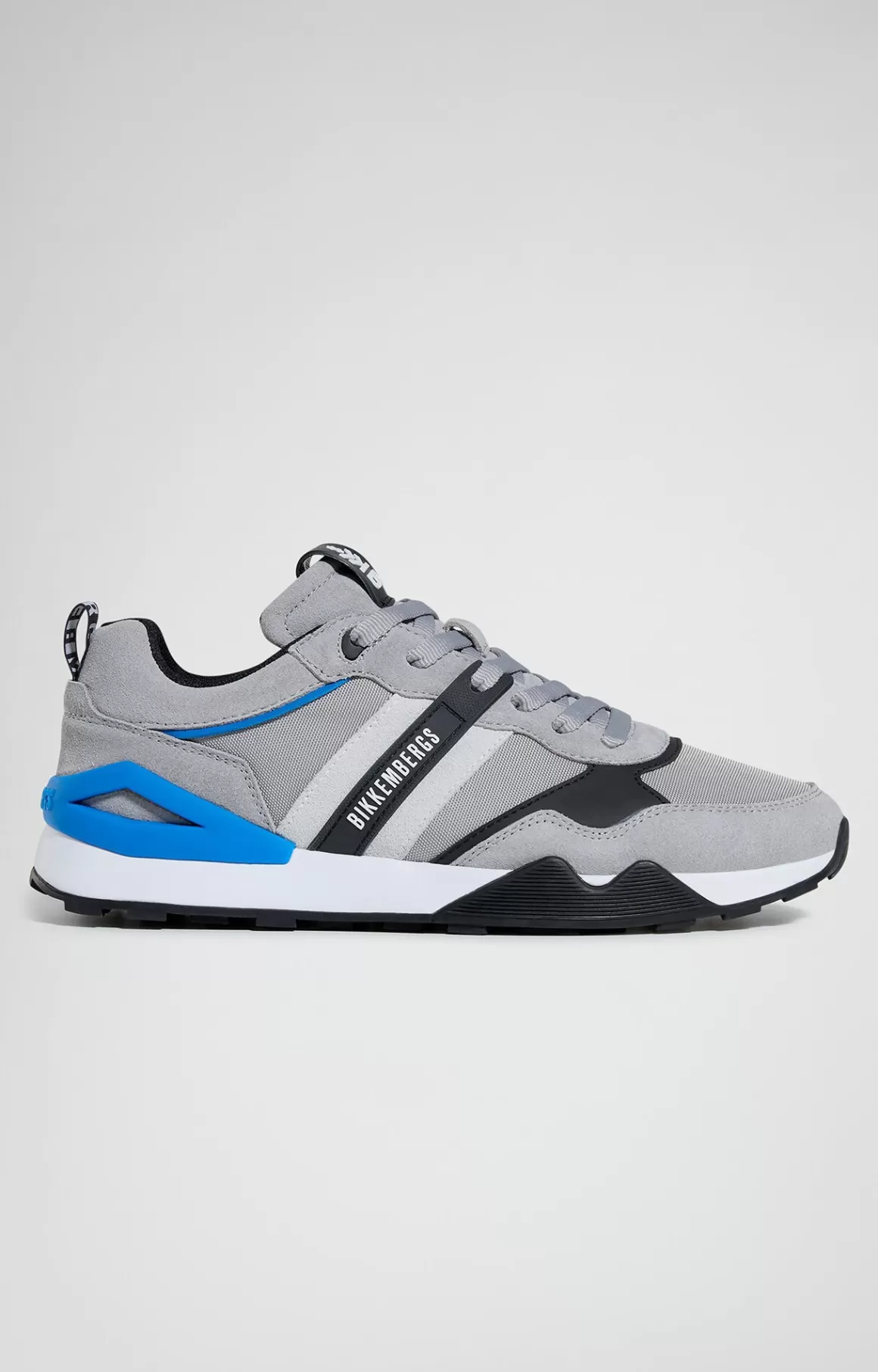 Sneakers^Bikkembergs Retrò Men's Sneakers l.grey/black/white/electric blu