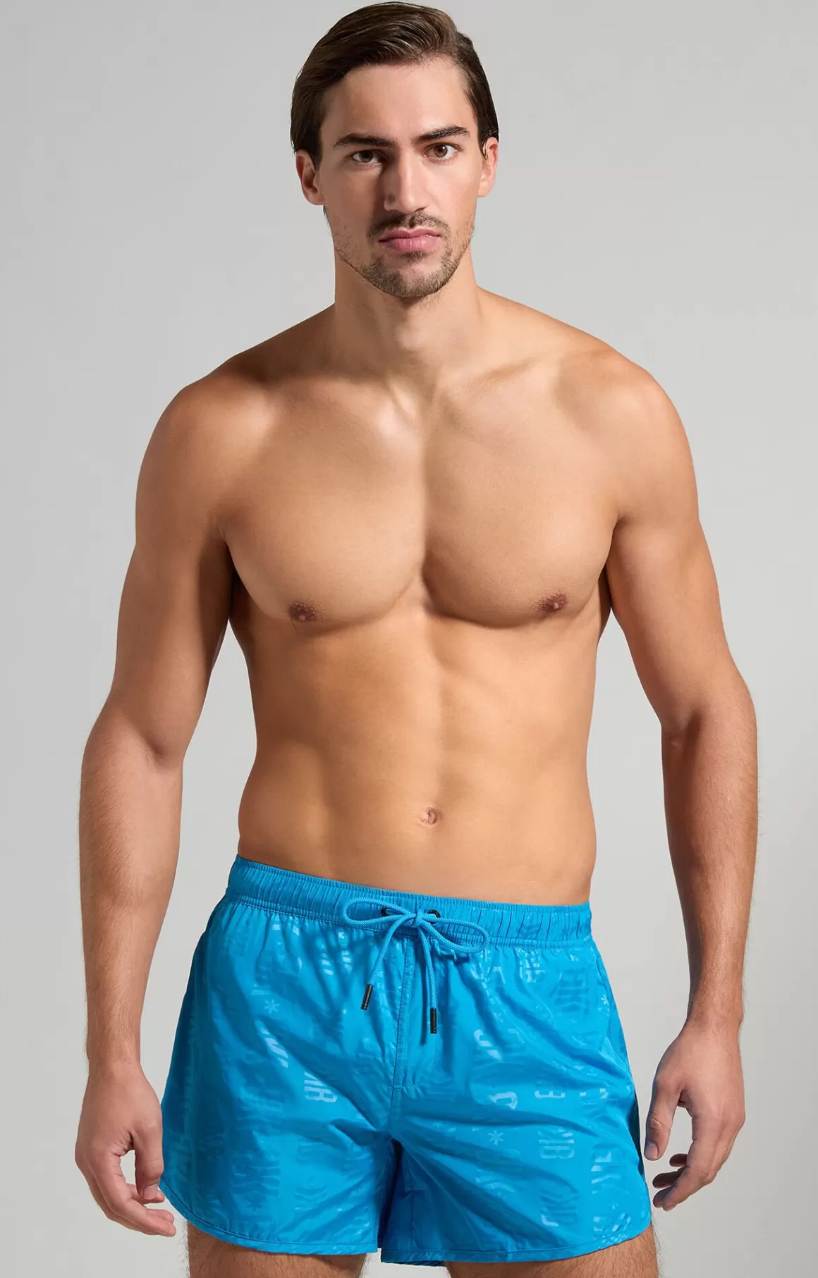 Shorts^Bikkembergs Retro Men's Swim Trunks mediterranian blue