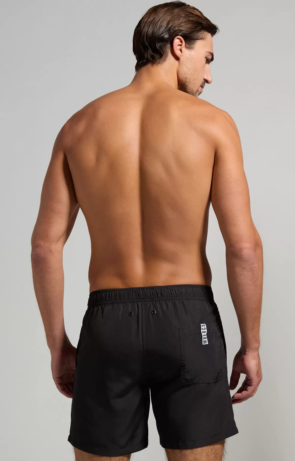 Shorts^Bikkembergs Striped Men's Boardshorts black