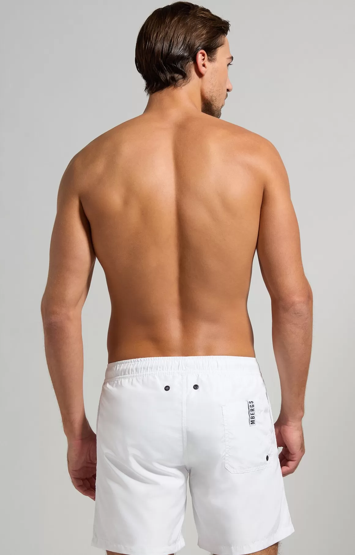 Shorts^Bikkembergs Striped Men's Boardshorts white