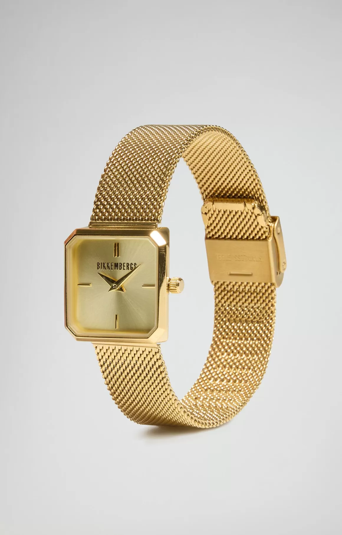 Watches^Bikkembergs Watch With Mesh Steel Band gold/gold