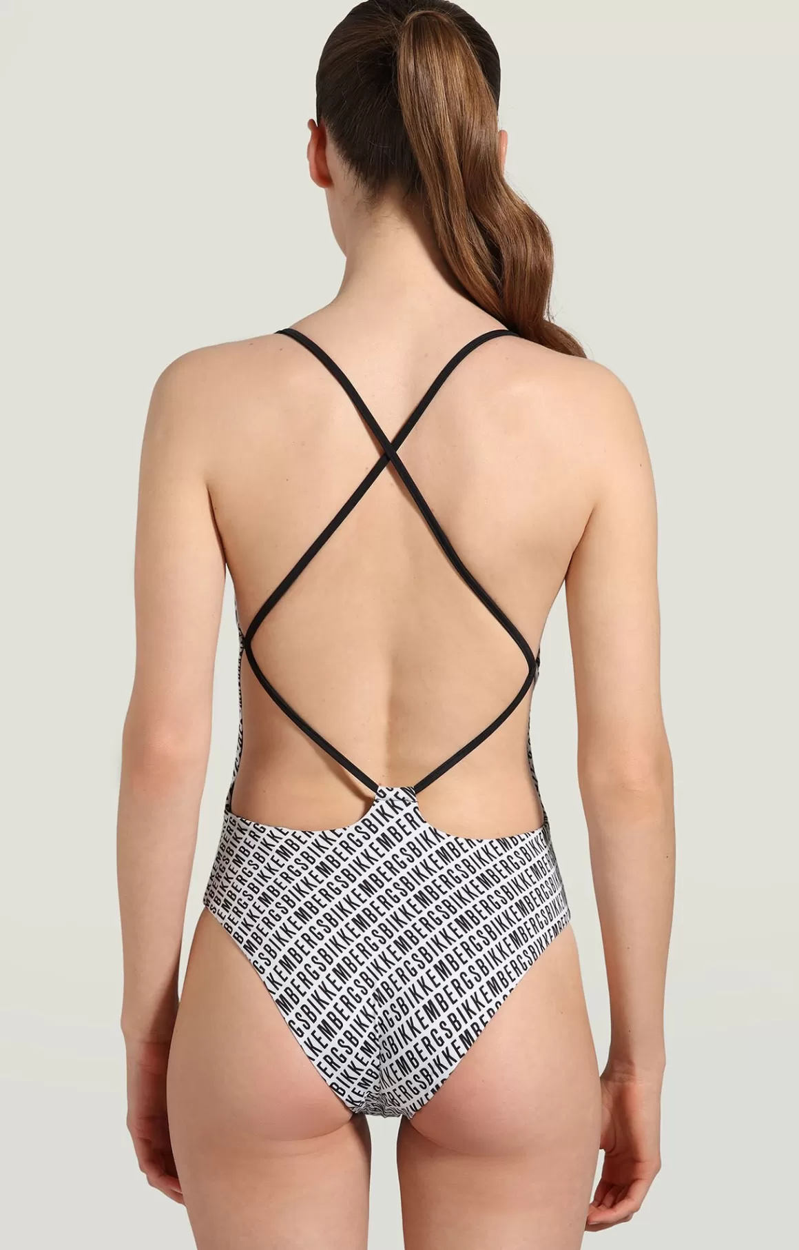 Beachwear^Bikkembergs Women's Swimsuit With All-over Diagonal Print 2